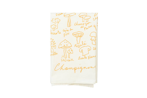 Champignon tea towel