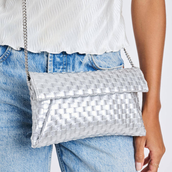 Priscilla Woven Clutch Nude - Bodega Nantucket