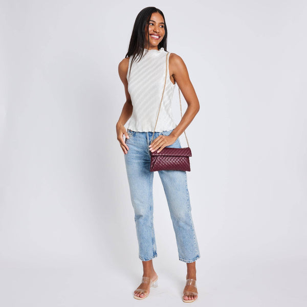 Priscilla Woven Clutch Nude - Bodega Nantucket