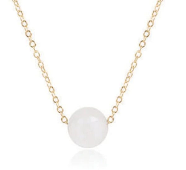 16in Gold Admire Moonstone Necklace - Bodega Nantucket