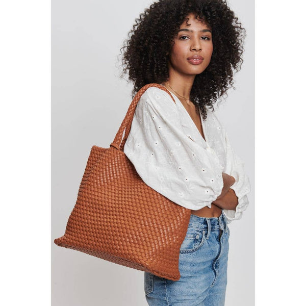Solana Woven Vegan Leather Tote - Bodega Nantucket