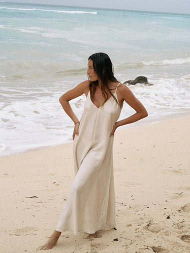 Lucid Flow Maxi Dress - Sand - Bodega Nantucket