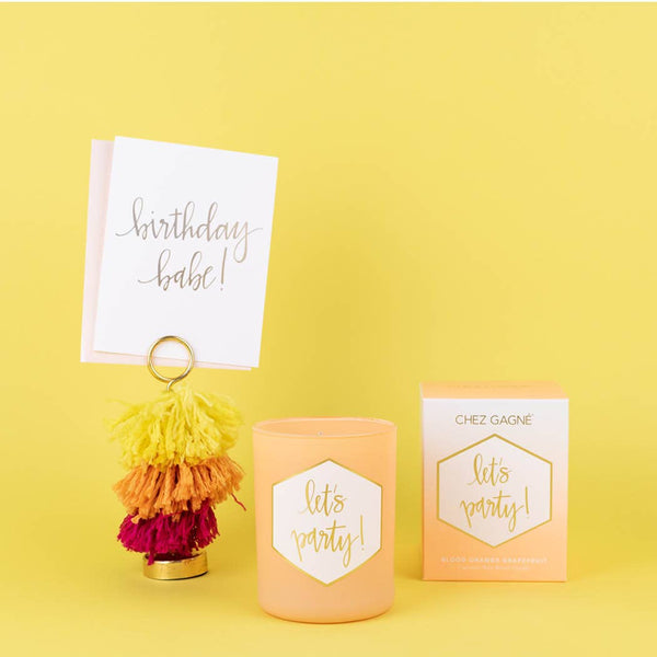 Birthday Babe Script Letterpress Greeting Card - Bodega Nantucket