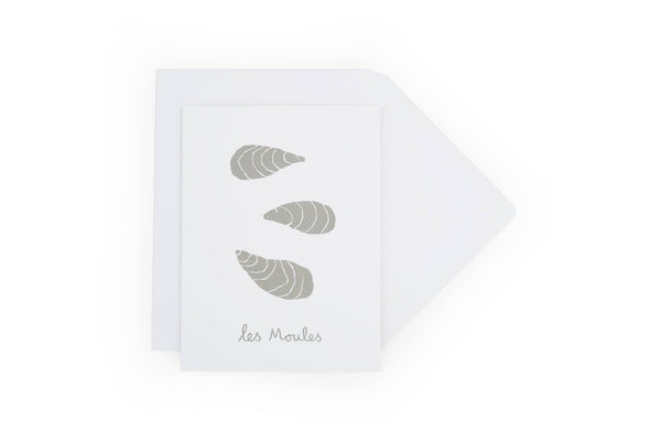 Double oyster greeting card - Bodega Nantucket