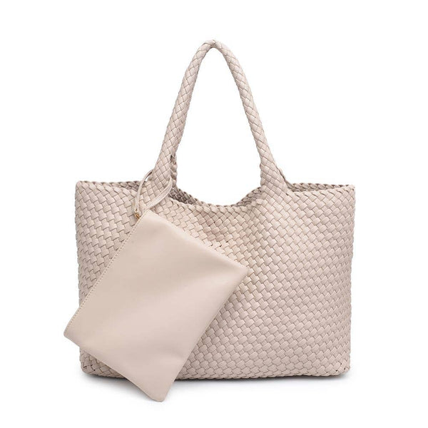 Solana Woven Vegan Leather Tote - Bodega Nantucket