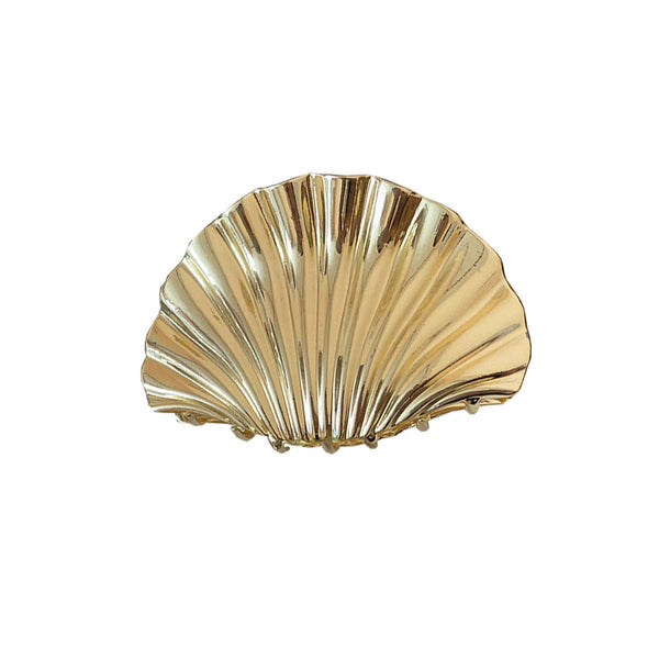 Vintage Gold Seashell Hair Claw Clip MK2ZCM6W6HCP638