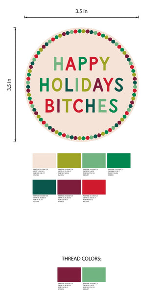 Needlepoint Ornament - Bitches - Bodega Nantucket