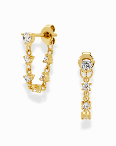 Lucy Chain Studs - Bodega Nantucket