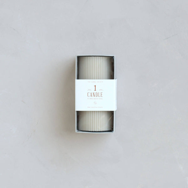 Fancy Ribbed Pillar Candles