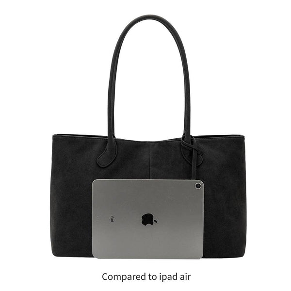 Irene Chocolate Vegan Suede Shoulder Bag