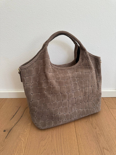 ESTELLE- suede coccodrillo