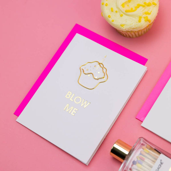 Blow Me - Letterpress Birthday Card - Bodega Nantucket