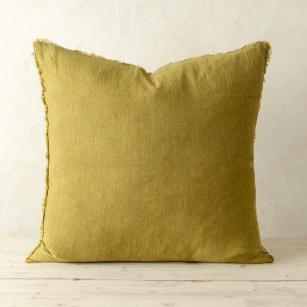 24x24 Lina Linen Pillow Cumin - Bodega Nantucket