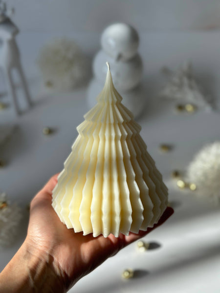 Origami Christmas Tree Candle | Holiday Decor | Gift Ideas  - Bodega Nantucket