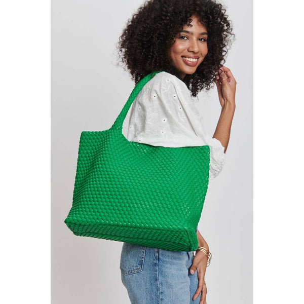 Solana Woven Vegan Leather Tote - Bodega Nantucket