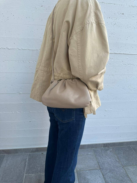 TANIA small - Genuine leather: Chocolate brown