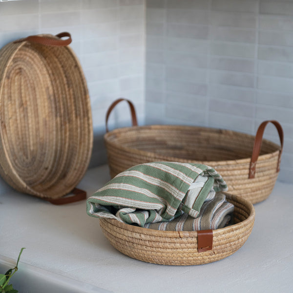 Seagrass & Water Hyacinth Basket - Bodega Nantucket
