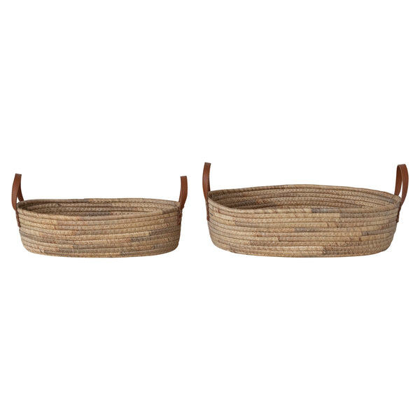 Seagrass & Water Hyacinth Basket - Bodega Nantucket