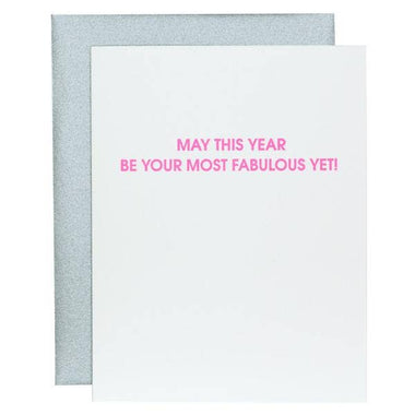 Most Fabulous Year Yet Letterpress Greeting Card - Bodega Nantucket