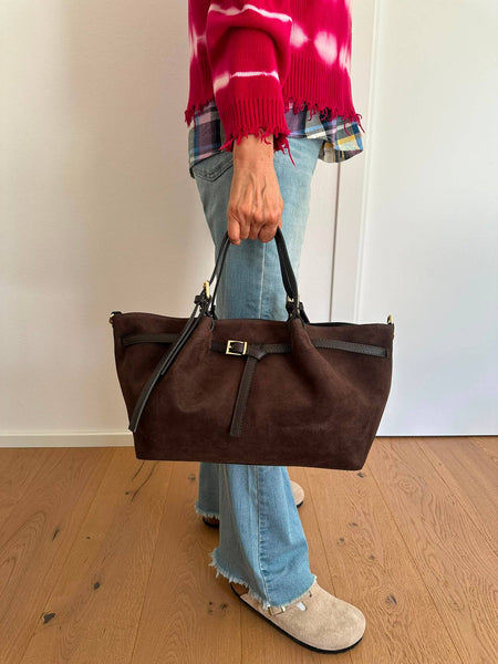 NIKY - borsa a spalla camoscio