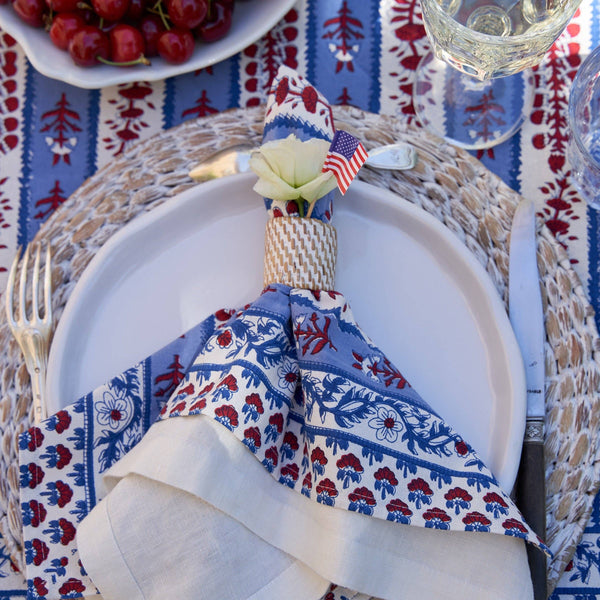 Everyday Whitewash Napkin Ring  - Set of 4