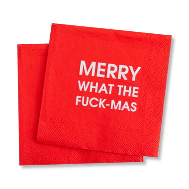 Merry WTF-Mas - Holiday Cocktail Napkins - Bodega Nantucket