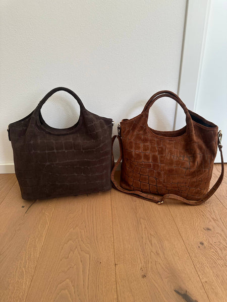 ESTELLE- suede coccodrillo