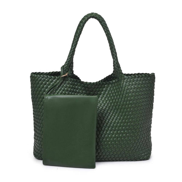Solana Woven Vegan Leather Tote - Bodega Nantucket