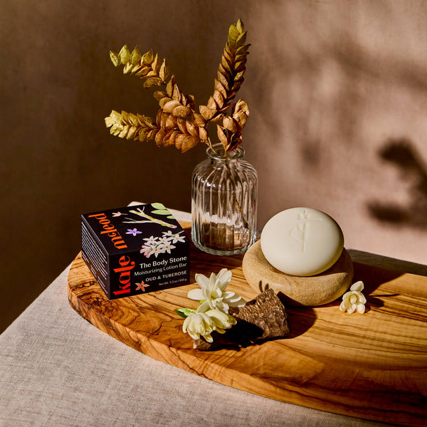 Oud & Tuberose Body Stone | Deep Moisturizing Lotion Bar - Bodega Nantucket