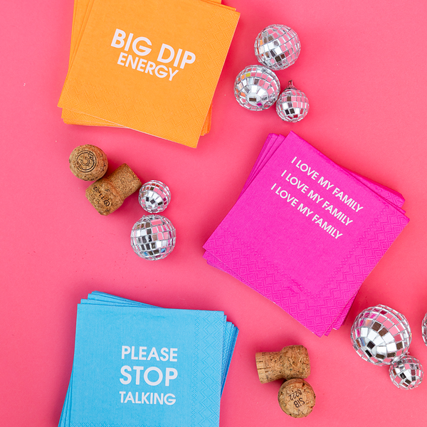 I Love My Family - Cocktail Napkins - Bodega Nantucket