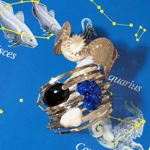 Dawn Cuff Brutalist Inspired Recycled Brass Bracelet - Bodega Nantucket