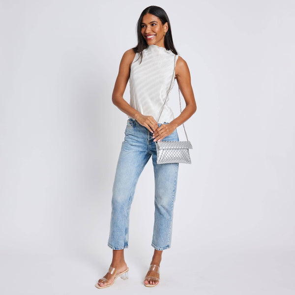 Priscilla Woven Clutch Nude - Bodega Nantucket