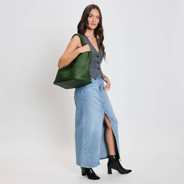Solana Woven Vegan Leather Tote - Bodega Nantucket