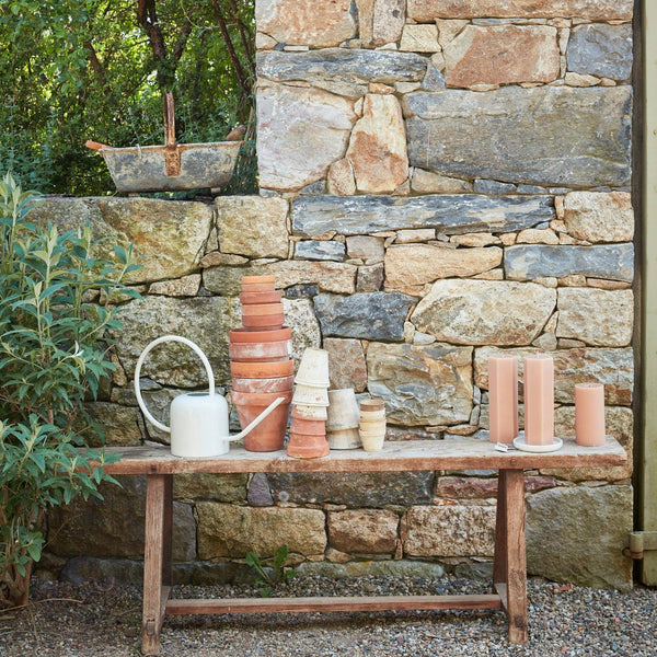 Fancy Ribbed Pillar Candles