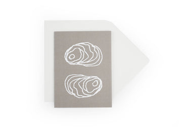 Double oyster greeting card - Bodega Nantucket