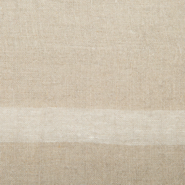 Laundered Linen Natural/White Napkins 20x20 - Set of 4