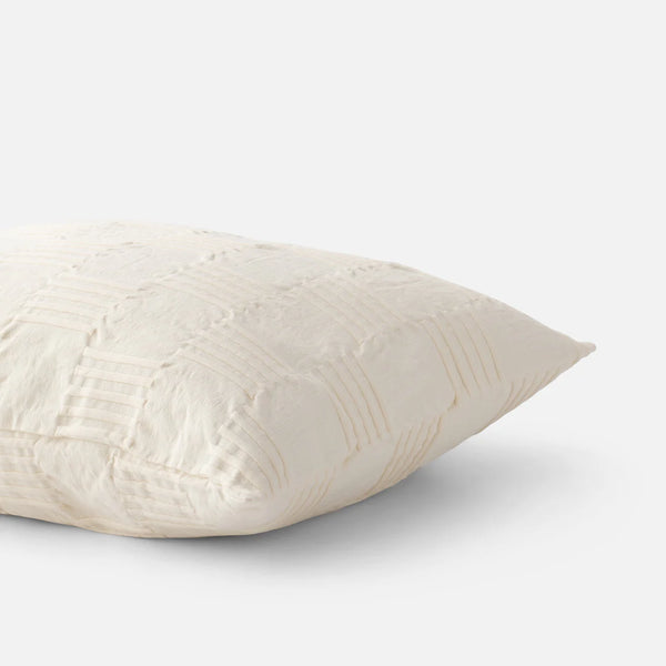 Woven Tally Natural Sham - Bodega Nantucket