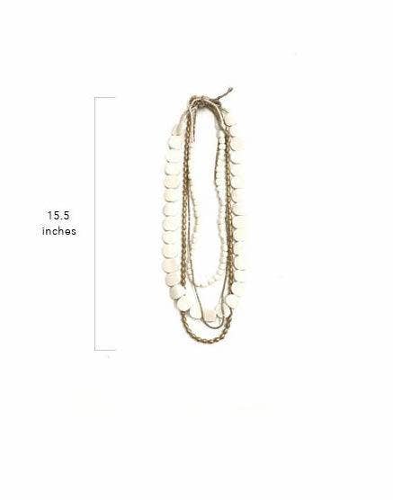 Gray Layer Necklace Set