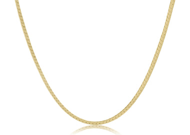 15in Herringbone Gold Choker - Bodega Nantucket