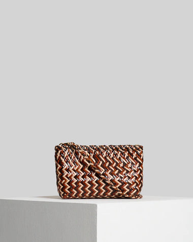 Goya Zig Zag Taupe Chocolate and Cognac - Bodega Nantucket