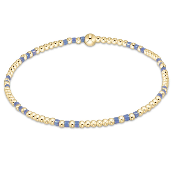 Hope Joy 2mm Bead Bracelet Bright Blue - Bodega Nantucket