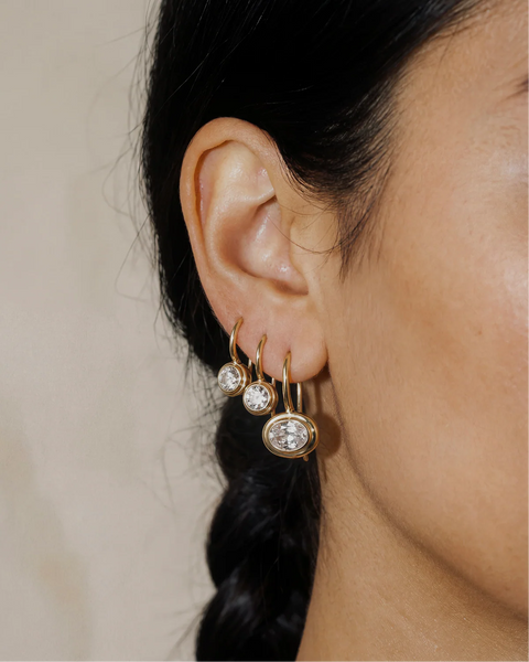 Vera Round French Hook Earrings - Bodega Nantucket