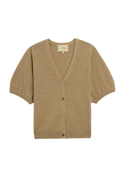 Lucy Cashmere Cardigan Fawn