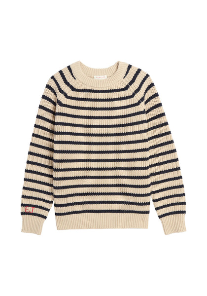 Phoebe Stripe Cotton Sweater - Bodega Nantucket
