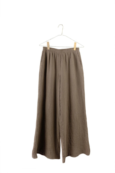 Organic Gauze Pants - Taupe