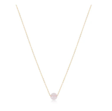 16in Gold Admire Pink Opal Necklace - Bodega Nantucket