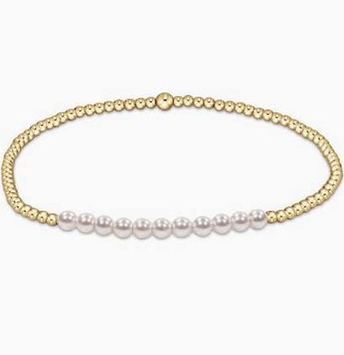 Classic Gold Beaded Bliss 2mm Pearl Bracelet - Bodega Nantucket