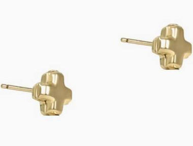 Small Cross Gold Stud - Bodega Nantucket