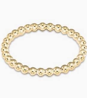 Classic Gold 2mm Bead Ring - Bodega Nantucket