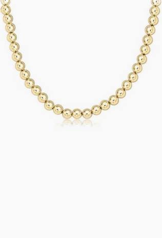 15in Choker Classic Gold 8mm Bead - Bodega Nantucket
